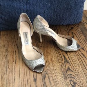 Jimmy Choo Open Toe Pumps